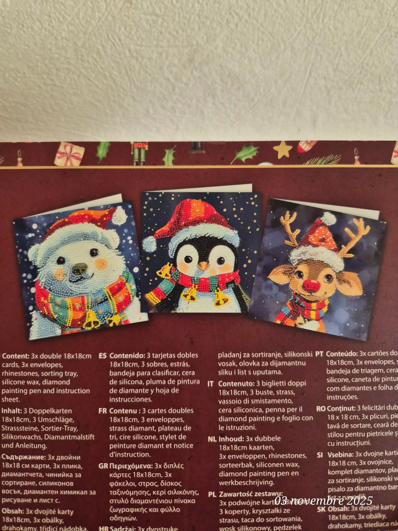 Kerstkaart diamond painting – photo 3